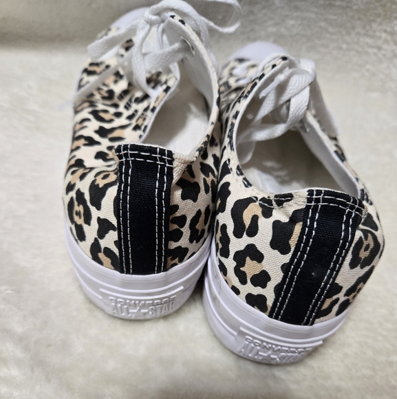 Converse All Star Chuck 70 Leopard Print White Cream Lace Up Shoes Size: 10.5 - Picture 5 of 13